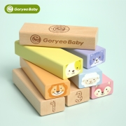 原木材质，培养专注力：GoryeoBaby高丽宝贝 叠叠乐积木
