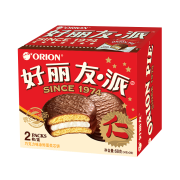 陪伴计划:好丽友 巧克力味派2枚68g/盒*3件