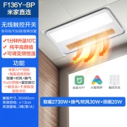欧普照明（OPPLE）大功率风暖浴霸暖风机卫生间灯浴室取暖器集成吊顶恒温恒暖 F136