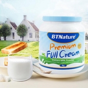 澳洲进口，BTNature 蓝胖子 高钙全脂/脱脂无糖奶粉 1kg
