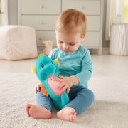 费雪(Fisher-Price) 小海马0-1岁哄睡神器宝宝安抚玩偶-新版声光安抚海马（蓝色）GCK71