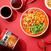 食族人 酸辣粉130g*3爆肚粉150g*3 组合装6桶装 米粉米线粉丝重庆风味方便速食品休闲零食小吃