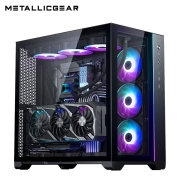 普力魔(MetallicGear) 620Q 黑 魔方Neo Qube V2海景房 玻璃侧透 台式机电脑机箱(ARGB/type-C/三面360水冷)