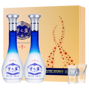 YANGHE 洋河 梦之蓝M1 52度绵柔浓香型白酒 500ml*2瓶 礼盒装