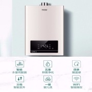 海尔（Haier）燃气热水器家用天然气即热强排式智能变升水伺服恒温APP智能厨房卫生间洗澡防冻TE7 13升【一厨一卫】