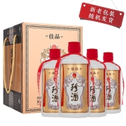 （中秋送礼）珍酒 佳品（原珍珍、珍品）53度酱香型白酒 纯粮食 大曲坤沙酒 酒中珍品 新老包装随机 500ml*4瓶（礼盒装）