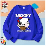 SNOOPY 史努比 全棉男童长袖t恤