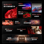 TCL 65T8E Max  65英寸 QLED量子点 超高清4K 远场语音 液晶平板电视 以旧换新 65英寸 官方标配