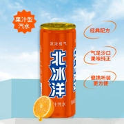 北冰洋 汽水饮料果汁味饮品碳酸饮料 桔汁汽水330ml*24听 整箱装