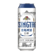 【中秋送礼】青岛啤酒（TsingTao）全麦白啤(2020版) 11度 500ml*12听 整箱装（普通装樱花版随机发货）