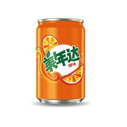 美年达可乐 Mirinda 橙味 汽水碳酸饮料 迷你罐 200ml*20听 整箱装 百事可乐出品
