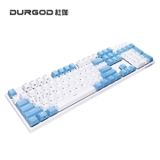 DURGOD 杜伽87/104键笔记本电脑cherry樱桃轴PBT键帽机械键盘（办公游戏电竞键盘） K310w晴空蓝-无线蓝牙三模版（无光） 樱桃红轴809元