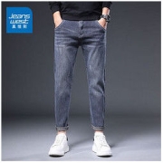 JEANSWEST 真维斯 2022男士牛仔裤春秋季修身直筒弹力秋款休闲长裤子韩版潮流