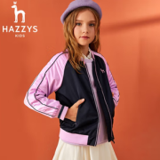 HAZZYS 哈吉斯 儿童棒球服 藏蓝 120cm