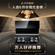 海尔（Haier）抽油烟机 侧吸式烟灶套装 变频静音 22立方 自动清洗 以旧换新 家用油烟机套装C18U1+9B1(天)
