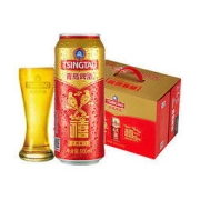 TSINGTAO 青岛啤酒 千禧临门 10度 500ml*12罐整箱装