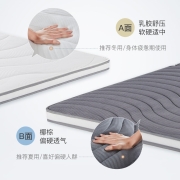 网易严选 学生单人 可折叠乳胶床垫 薄垫榻榻米 租房宿舍寝室 椰棕 乳胶床垫 冬夏可拆洗 90*200*8cm