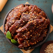 科尔沁 烧烤牛肉105g 休闲零食 肉干肉脯 手撕牛肉蜀香休闲零食 内蒙古特产牛肉干即食小吃