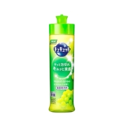 花王（KAO）进口洗洁精洗涤灵洗洁剂洗涤精 果蔬清洗剂餐具洗涤剂去油不伤手易冲洗浓缩洗碗液 葡萄味240ml