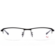 彪马(PUMA)眼镜框男 镜架 透明镜片黑色镜框PE0062OJIN 001 55mm
