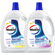 PLUS会员：Walch 威露士 衣物消毒液 3L+3L 柠檬+青柠薰衣草
