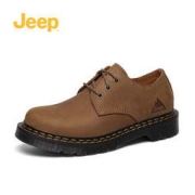Jeep 吉普 真皮男鞋2022年秋冬新款潮鞋商务正装鞋子男士休闲皮鞋男