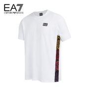 阿玛尼EMPORIO ARMANI奢侈品男装EA7男士棉质T恤衫 3KPT13-PJ02Z 白色