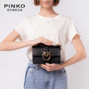 PINKO奢侈品女包22SS春夏经典复古mini链条单肩斜挎飞鸟包燕子包黑色1P22JJ-Y7SP-Z99Q-U【送女友礼物】
