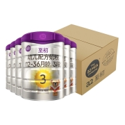 PLUS会员：a2 艾尔 至初 3段 幼儿配方奶粉 900g 6罐