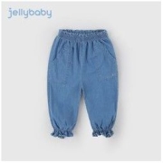 jellybaby 杰里贝比 女童牛仔裤纯棉春秋儿童秋装婴儿长裤外穿女宝宝秋季裤子