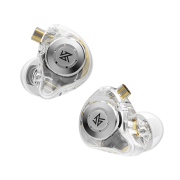 KZ 入耳式双动圈有线耳机 带麦 透明色 3.5mm
