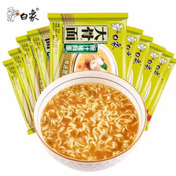 京东特价APP：白象 原汁猪骨面 75g/包*10包