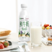 蒙牛 原生高钙鲜牛奶780ml*1瓶装 全脂巴氏杀菌乳