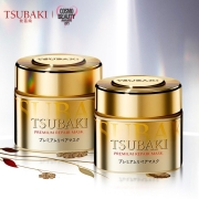丝蓓绮（TSUBAKI）0秒臻护多效修护护发素金色发膜180g*2（日本进口/快速渗透/滋养柔顺/保湿/修护烫染受损）