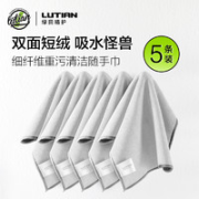 LUTIAN 绿田 擦车专用洗车毛巾 5件