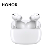 荣耀Earbuds 3 Pro真无线TWS入耳式蓝牙耳机 运动音乐同轴双单元 智慧降噪 体温监测 双连接 无线快充 釉白色