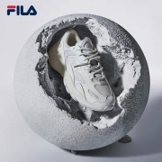 FILA斐乐女鞋跑步鞋火星二代复古老爹鞋运动鞋休闲慢跑鞋MARS Ⅱ 微白/雨雾灰-WA-F12W141116F 38639元