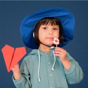 Twinklebelle遮阳帽婴儿渔夫帽太阳帽宝宝盆帽儿童速干防晒帽轻薄凉帽 红色 L(3-8岁帽围53-57CM)124元 (需用券)