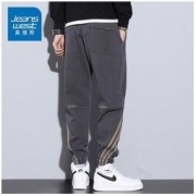 JEANSWEST 真维斯 工装裤男潮牌秋冬宽松痞帅哈伦束脚运动男士休闲九分长裤男