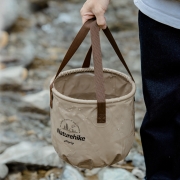 NatureHike 挪客便携式户外可折叠水桶旅行水盆洗脸盆洗衣袋泡脚桶 【性价比】浅咖啡/20L