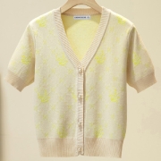 CACHE CACHE 捉迷藏 TG2274064 女士小香风针织开衫