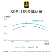 海韵 (SEASONIC)FOCUS GX1000 1000W电源 金牌全模/全日系电容/14cm小身形/第3代温控风扇启停