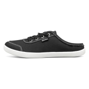 Skechers斯凯奇休闲帆布鞋一脚蹬气质森系半拖小白鞋穆勒鞋113509 BLK黑 37