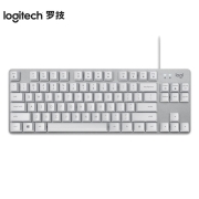 罗技（Logitech） K835机械键盘键盘 有线键盘 游戏办公键盘 84键 吃鸡LOL键盘 【K835红轴】白色