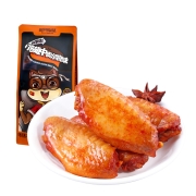 三只松鼠 奥尔良味鸡翅中 休闲零食小吃鸡肉烤鸡翅膀熟食肉干肉脯130g