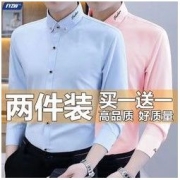 FYZW/纺雅之王春秋季高级衬衫长袖商务衬衣男士休闲修身高端寸衫