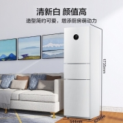 美的(Midea)215升三门家用一级能效风冷智能变频家用电冰箱白色BCD-215WTPZM(E)