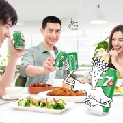 七喜 7UP 柠檬味 汽水碳酸饮料 1L*12瓶 整箱装 百事出品