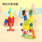悟道猴  电动跳舞倒立小丑 疯狂马戏团音乐灯光趣味人偶电动公仔