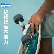 迪卡侬carver陆地冲浪板滑板长板刷街OxeloSK 橙蓝海风款(限重100kg)